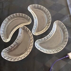 Glass Banana Split serving dishes